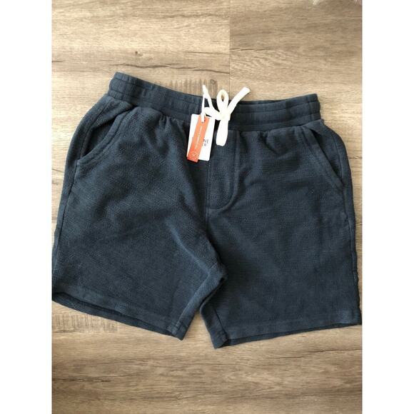 Marine Layer Clayton Shorts 7" Textured Knit Lounge Short Orion Blue NWT Small - Picture 2 of 5